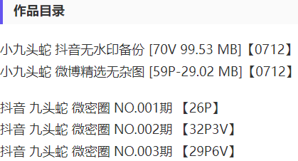 九头蛇 – 微密圈写真&amp;视频合集【持续更新中】