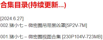 猪小七 – 微密圈写真合集【持续更新中】