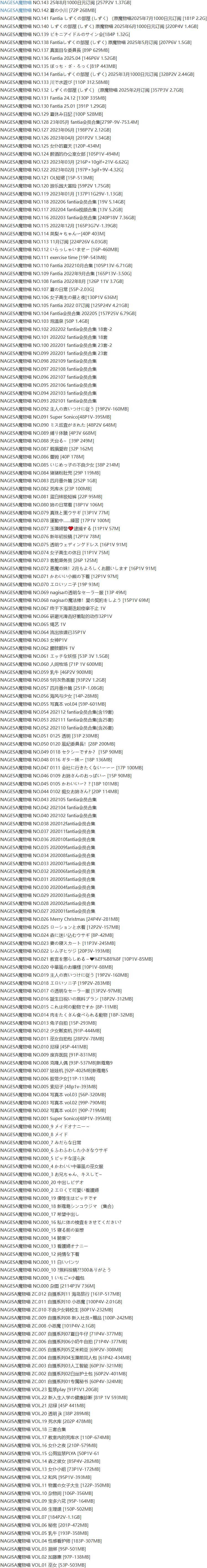 Nagesa魔物喵 – 写真图片合集【持续更新中】