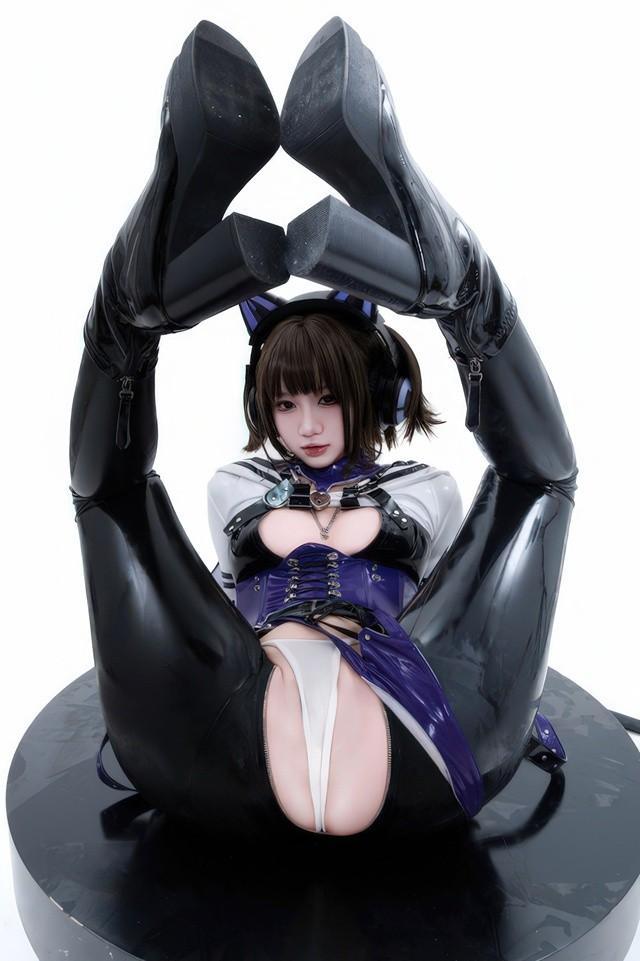 柒柒要乖哦 – NO.063 白棚胶衣[78P-230MB]