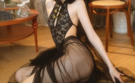 许岚LAN – NO.009 黑纱旗袍[40P-487MB]