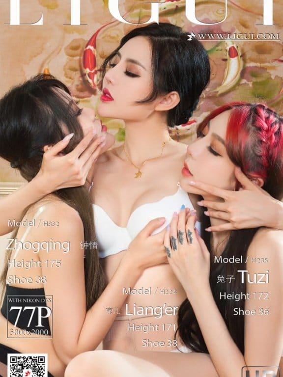 [Ligui丽柜]2021.09.20 《三生三式-莲情待月》兔子&凉儿&钟情 [77+1P/163MB]