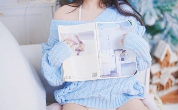 Tina很妖孽呀 – NO.26 蓝色秋冬毛衣[27P-168M]