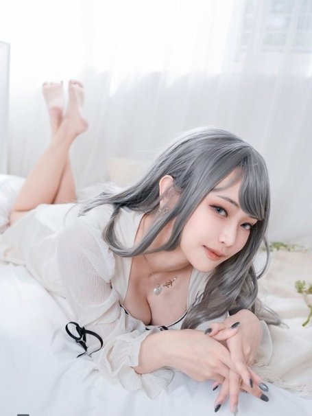 Machi马吉(馬吉) – NO.11 白色连衣裙[10P]